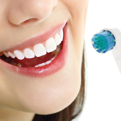 Cho máy Oral B Braun, bộ 4 Đầu Bàn Chải đánh răng điện thay thế MIHOCO EB28-P New Sensitive, làm sạch răng, cho nướu nhạy cảm, BỊ VIÊM