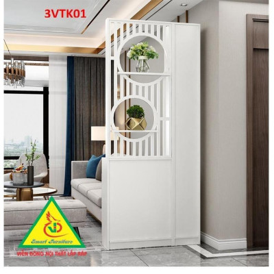 Vách ngăn phòng khách nhà bếp, Tủ kệ vách ngăn phòng 3VTK01A - Nội thất lắp ráp Viễn Đông ADV