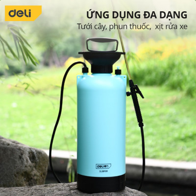 Bình Xịt Tưới Cây 8L Deli Cao Cấp - Bình Phun Thuốc Sâu, Phun Sương, Xịt rửa xe, Thuốc muỗi