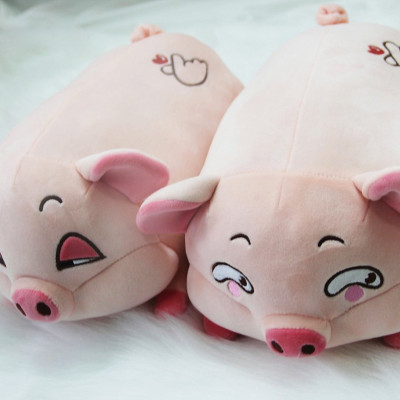 Gấu bông heo hồng mắt liếc vui nhộn, lợn mắt liếc đáng yêu siêu mềm (45cm--->75cm) vải miniso 4 chiều cao cấp mềm êm, an toàn cho trẻ nhỏ