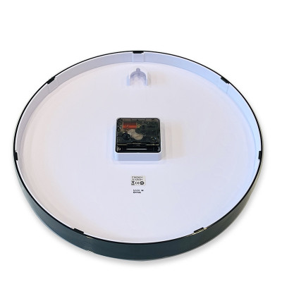 Đồng hồ treo tường Nhật Bản Rhythm CMG601NR02- Kt 30.5 x 4.1cm, 500g Vỏ nhựa. Dùng Pin.