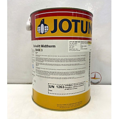 Sơn chịu nhiệt Jotun Solvalitt Midtherm (260°C) Base 3 màu xanh - Green 7075 _ 5L