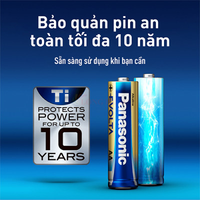Hộp Pin kiềm Panasonic Alkaline Evolta AA LR6EG/2B-V (24 viên) - Hàng chính hãng