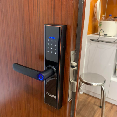 Khóa Vân Tay Kaimi S12- Viền Đồng