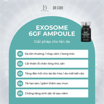  Tế Bào Gốc Phục Hồi, Chống Lão Hóa Dr Pluscell 6GF Exosome Ampoule