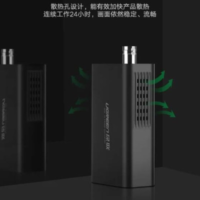 Ugreen UG40966CM132TK Màu Đen Bộ chuyển 3G HDMI sang SDI hỗ trợ phân giải FULL HD kèm cổng âm thanh - HÀNG CHÍNH HÃNG