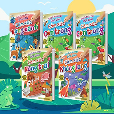 Sách - Trò Chơi Bóc Dán - Khám Phá Thế Giới Cho Bé - Combo 5 Cuốn - Megabook