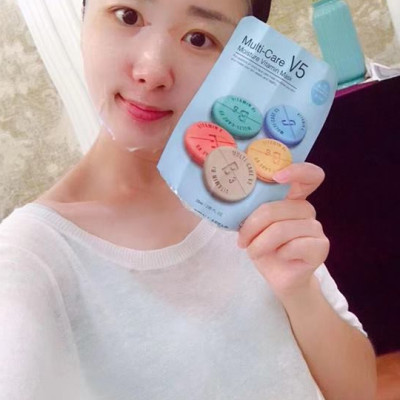 Hộp 10 Mặt nạ dưỡng ẩm - chống lão hóa Rainbow L