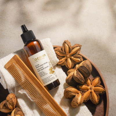 Bộ Serum Sa-chi phục hồi tóc Cocoon 70ml + Son dưỡng môi dầu dừa Bến Tre Cocoon 5g