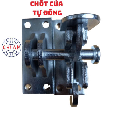 Chốt Cửa Tự Động, Khoá Tự Cài Bằng Sắt CNC Nhúng Kẽm – An Toàn, Cao Cấp, Không Han Rỉ