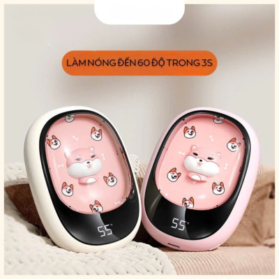 Máy Sưởi Tay Mini Cầm Tay Làm Ấm Nhanh 8s Sạc USB 2 Mức Độ Nhiệt Tùy Chỉnh Chế Độ Kèm Dây Treo Tiện Dụng Văn Phòng Du Lịch Phượt Dã Ngoại – Hàng Nhập Khẩu