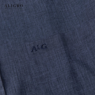 Áo sơ mi nam công sở dài tay Aligro màu navy ALGS158