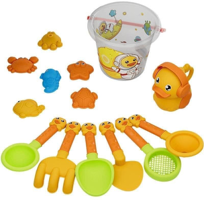 Đồ Chơi Xúc Cát Cho Bé, Bộ Đồ Chơi 14 - 18 Chi Tiết, Chất Liệu Nhựa An Toàn, Đồ Chơi Đi Biển Cho Bé - Hàng Nhập Khẩu