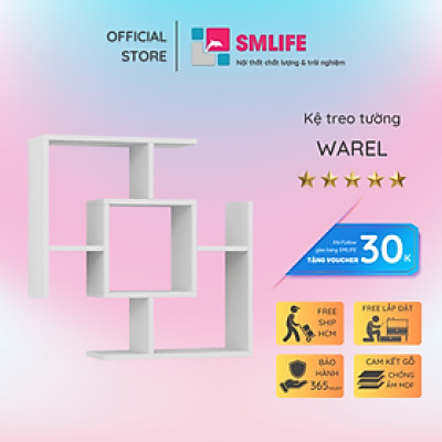 Kệ gỗ trang trí đa năng SMLIFE Warel