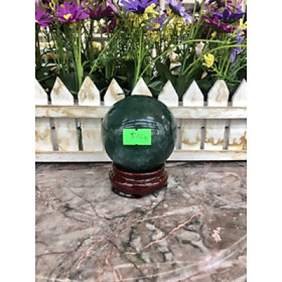 Quả cầu phong thủy đá thạch anh xanh - Đường kính 6,5cm; 6,6cm; 6,7cm; 6,9cm và 7,1cm