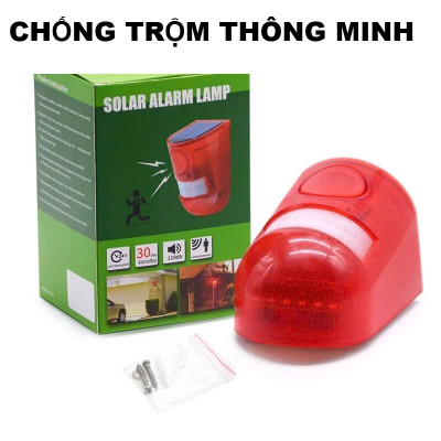 Thiết Bị Chống Trộm Năng Lượng Mặt Trời – Còi Báo Động Lớn, Lắp Đặt Dễ Dàng , đèn trang trí