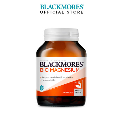 Viên Uống Bổ Sung Magie Hỗ Trợ Cơ Bắp Ngăn Ngừa Chuột Rút Blackmores Bio Magnesium Lọ 100 Viên