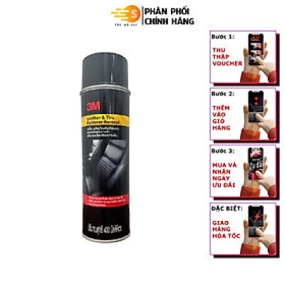 Chai xịt bảo dưỡng, phục hồi ghế da, vỏ xe ô tô cao cấp Extreme 3M 39041A 400ml - làm sạch chuyên sâu, bảo dưỡng da