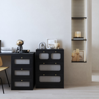 HAPPY FURNITURE , Tủ lưu trữ 3 ngăn kéo - MAY , THK_309 , 60cm x 45cm x 83cm DxRxC