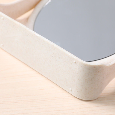 Gương Vuông Để Bàn Hai Mặt Lúa Mạch Gương Lúa Mạch Trang Điểm Cao Cấp Xoay 360 Độ Giao Màu Ngẫu Nhiên