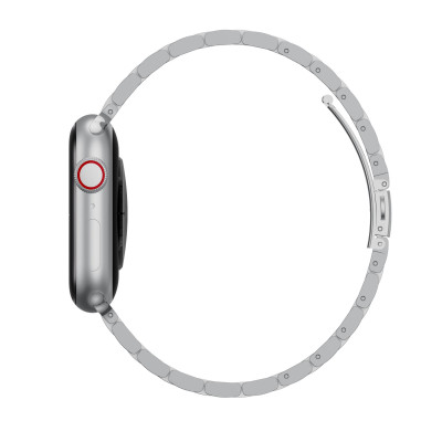 Dây Thép Steel Simple cho Apple Watch Series 4/5/6/7/8/9/SE2/10 & Apple Watch Ultra 1/2 Size 40/41/42/44/45/46/49mm - Hàng Chính Hãng
