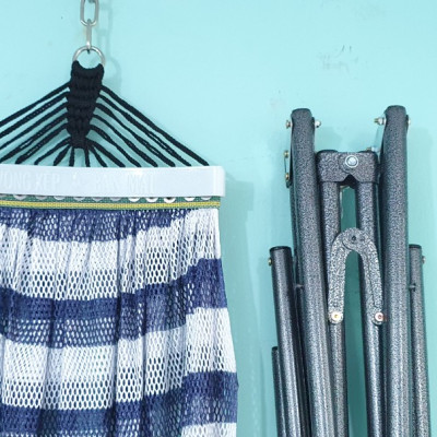 Võng xếp BAN MAI, võng cho trẻ em, nguyên bộ gồm khung võng và lưới võng (Giao màu ngẫu nhiên)