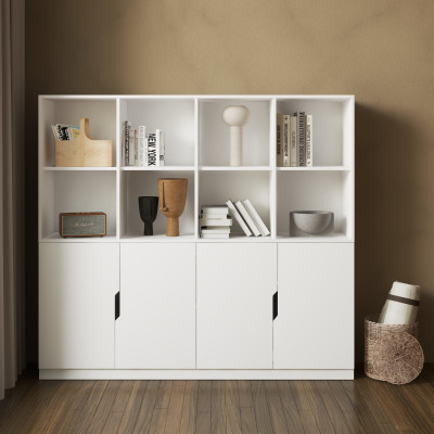 [Happy Home Furniture] DASH, Tủ đựng đồ nhiều ngăn,  168cm x 35cm x 152cm ( DxRxC), TCM_026