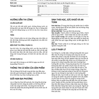 Keo epoxy bơm xử lý nứt kết cấu bê tông - Sikadur 752 (bộ 1kg)