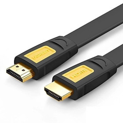 Ugreen UG11185HD101TK 2M màu Vàng Cáp tín hiệu HDMI chuẩn 2.0 hỗ trợ phân giải 4K * 2K 60hz cáp dẹt - HÀNG CHÍNH HÃNG