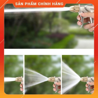 ️ Bộ dây vòi xịt nước rửa xe,tưới cây ,tăng áp 3 lần,loại 3m,5m 206701 đầu đồng,cút nối nhựa vàng.