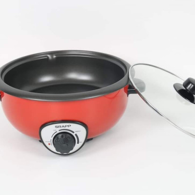 Nồi Lẩu Điện 2 Tầng Đa Năng SRAPP SP-EP33 3,5 lít - Màu Ngẫu Nhiên - Hàng Chính Hãng