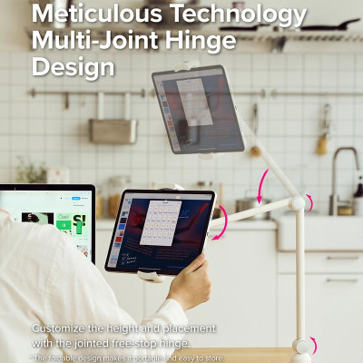 Giá đỡ cho điện thoại, máy tính bảng RINGKE Clamp Stand Holder - Hàng Chính Hãng