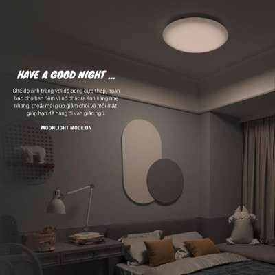  Đèn Led Ốp Trần Thông Minh Yeelight Arwen C - 50W - Led RGB hắt trần - Hàng Chính Hãng - Bản Quốc Tế Mihome Global