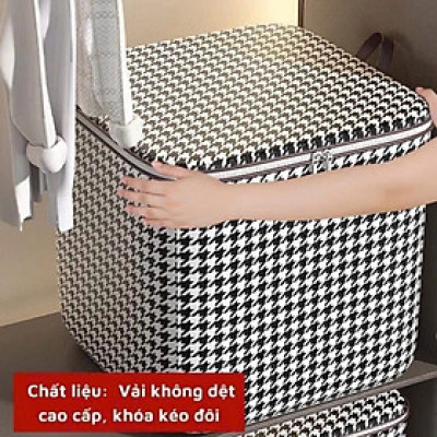 Túi Đựng Quần Áo Giỏ Đựng Đồ Chăn Mền Chống Thấm Nước Hoa Văn Đẹp Chất Liệu Bạt Dày Dặn Có Lựa Chọn Mẫu Sọt - Giao Màu Ngẫu Nhiên