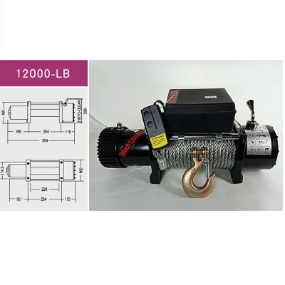 Tời Cứu Hộ Ô Tô ABG 12V 12000 LBS- Tời Ắc Quy Sử Dụng Để Cứu Hộ Ô Tô, Nâng Hạn Vật Nặng Chạy Điện Ắc Quy 12v - Hàng Chính Hãng 