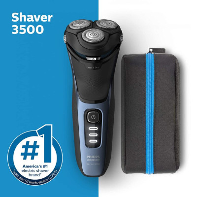 [ HÀNG NHẬP KHẨU ] Máy cạo râu khô và ướt 5D Pivot & Flex Heads Philips Norelco S3212, Series 3000