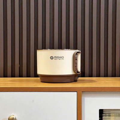 Nồi Lẩu Điện Mini 1.5L Mishio MK392 600W lòng nồi inox 304 không gỉ sét - hàng chính hãng