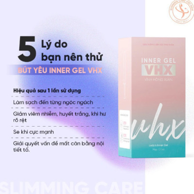 Sản phẩm chăm sóc phụ khoa Bút yêu Inner gel VHX Vĩnh Hồng Xuân - Hộp 12 bút