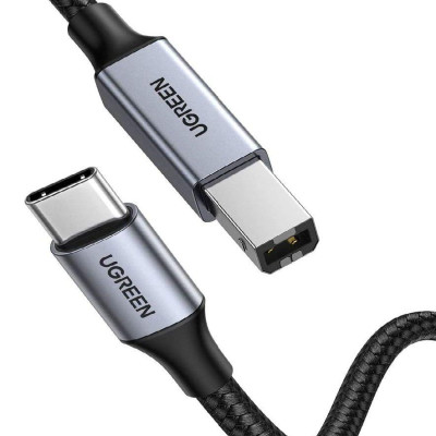 Ugreen UG80805US370TK 1M màu xám cáp USB type C ra usb B 2.0 Printer - HÀNG CHÍNH HÃNG