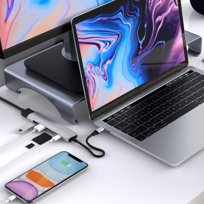 Cổng Chuyển Hyper HyperDrive Bar 6-in-1 USB-C Hub (HD22E) For Macbook, Ipad Pro 2018, PC & Devices - Hàng Chính Hãng