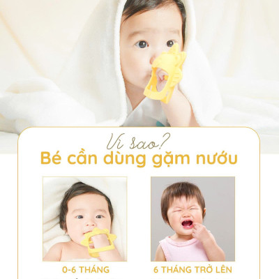Gặm nướu cho bé từ sơ sinh SILIPOT BEBE mềm, chất liệu platinum silicone, an toàn cho bé, không BPA, chịu nhiệt 250 độ