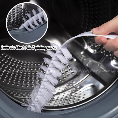 Bàn Chải Cọ Lồng Máy Giặt Vệ Sinh Cặn Bẩn Chà Sạch Sâu Khoang Máy Cửa Ngang & Cửa Đứng