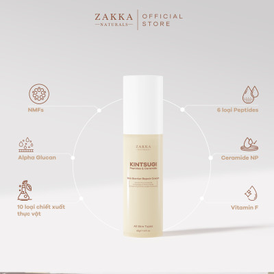 Kem Dưỡng Kintsugi Phục Hồi Hàng Rào Bảo Vệ và Giảm Kích Ứng Zakka Naturals 40G