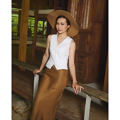 Áo Gilet Linen An Nam TOP203 thời trang thiết kế Hity