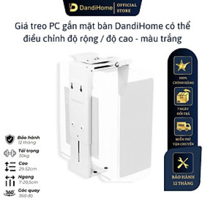 Giá treo PC, giá đỡ CPU gắn bàn DandiHome có thể điều chỉnh độ rộng-cao, bảo hành 1 năm