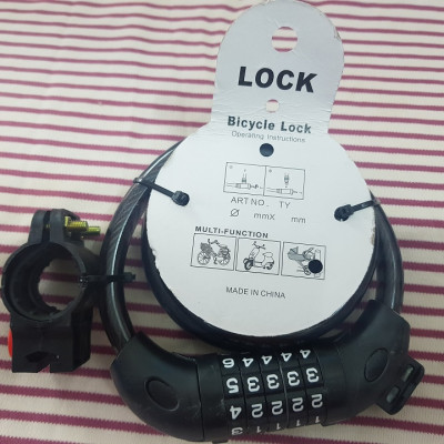 Khóa dây số chống trộm 5 mã số - Đổi được mật khẩu tùy ý