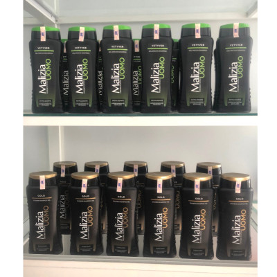 Dầu Gội Sữa Tắm Malizia Uomo hương thơm thể thao cho nam 2in1 Italy 250ml