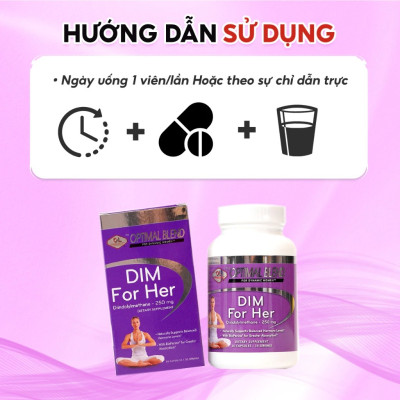 Viên Uống Nội Tiết Tố Nữ Olympian Labs Dim For Her Hỗ Trợ Cải Thiện Nội Tiết Tố 30 Viên/Hộp