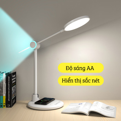 Đèn Bàn Học Làm Việc Đọc Sách FEIDASH TB55S / TB55SW Cho Ánh Sáng Tự Nhiên Giúp Bảo Vệ Mắt, Chống Cận Thị - Tích Hợp Sạc Không Dây Cho Điện Thoại -  Dễ Dàng Điều Chỉnh Độ Sáng Phù Hợp Nhu Cầu Sử Dụng - Có Chế Độ Hẹn Giờ - Đèn Led RGB Chuyển Màu Độc Đáo