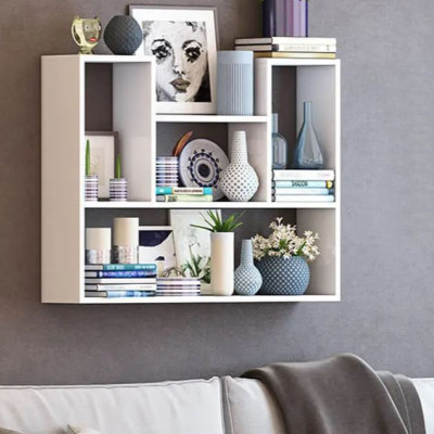 Kệ Giá Sách Treo Tường Sáng Tạo Với Kết Cấu Giấu Chân Chắc Chắn Juno Sofa CTKT182 KT 62cm x 90cm x 15cm